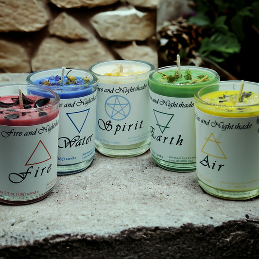 Elemental Shell Candle Products – Fire and Nightshade
